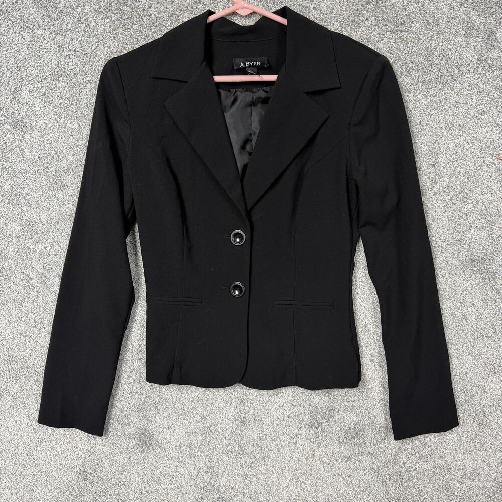 Vtg Y2K A. Byer Blazer S Corporate Goth Layering Dark Academia Indie Military